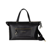 Weekender schwarz recyceltes Leder