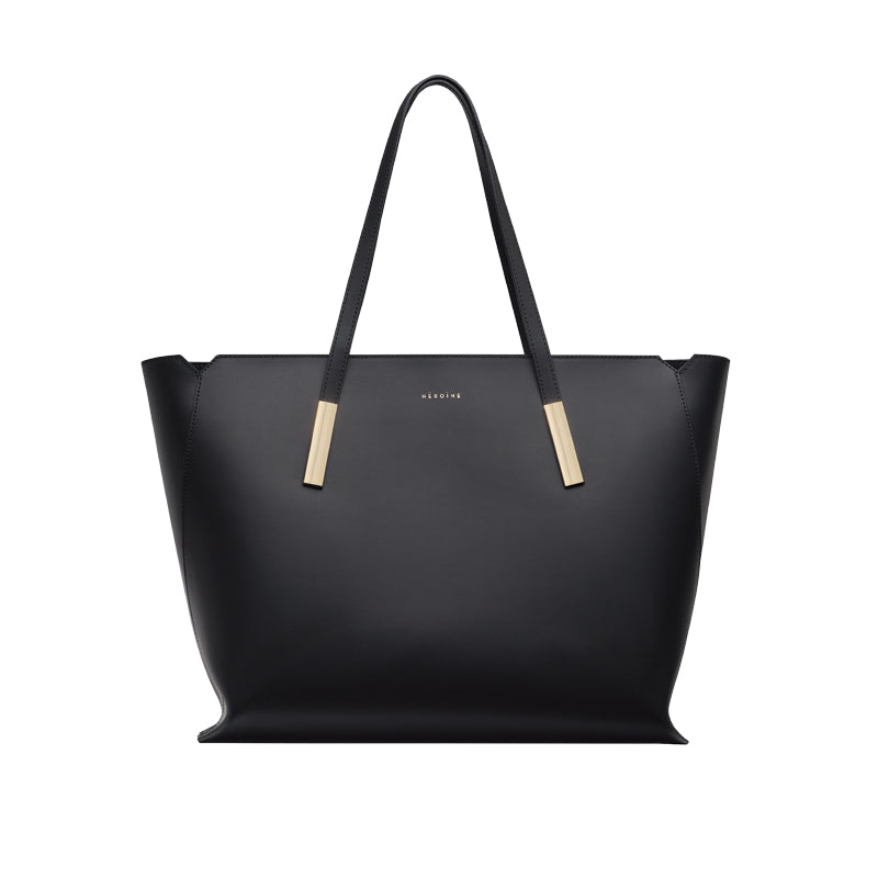 Shopper schwarz recyceltes Leder