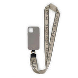 Handyhülle grau vegan Leder