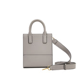Handtasche nano soft taupe grau recyceltes Leder