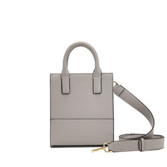 Handtasche nano soft taupe grau recyceltes Leder