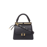 Handtasche Marlene schwarz recyceltes Leder