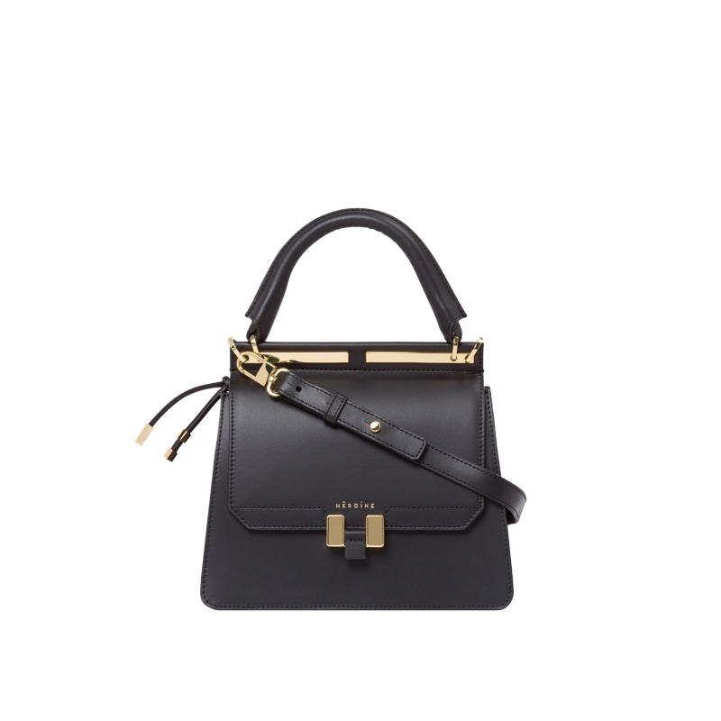 Handtasche Marlene schwarz recyceltes Leder