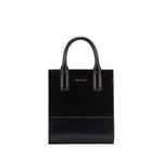 Handtasche nano schwarz recyceltes Leder