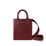 Handtasche Laptoptasche rot recyceltes Leder