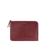 Laptoptasche Laptoptasche rot recyceltes Leder