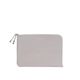 Laptoptasche soft taupe recyceltes Leder