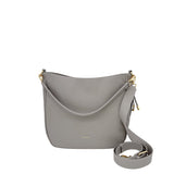 Handtasche soft taupe grau recyceltes Leder