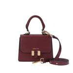 Handtasche Marlene rot recyceltes Leder Wildleder